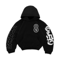 CR8 "HIDDEN GEMS" BLK / WHITE HOODIE